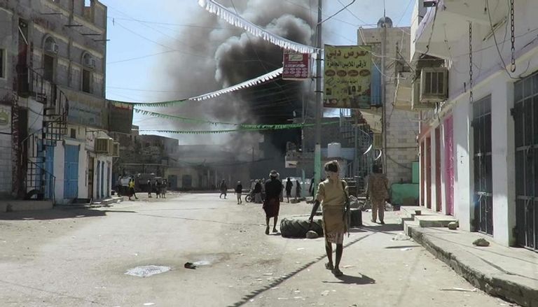 قوات تابعة لألوية العمالقة بعد تحرير بيحان اليمنية