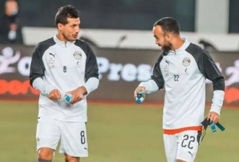 محمد مجدي قفشة وطارق حامد في منتخب مصر