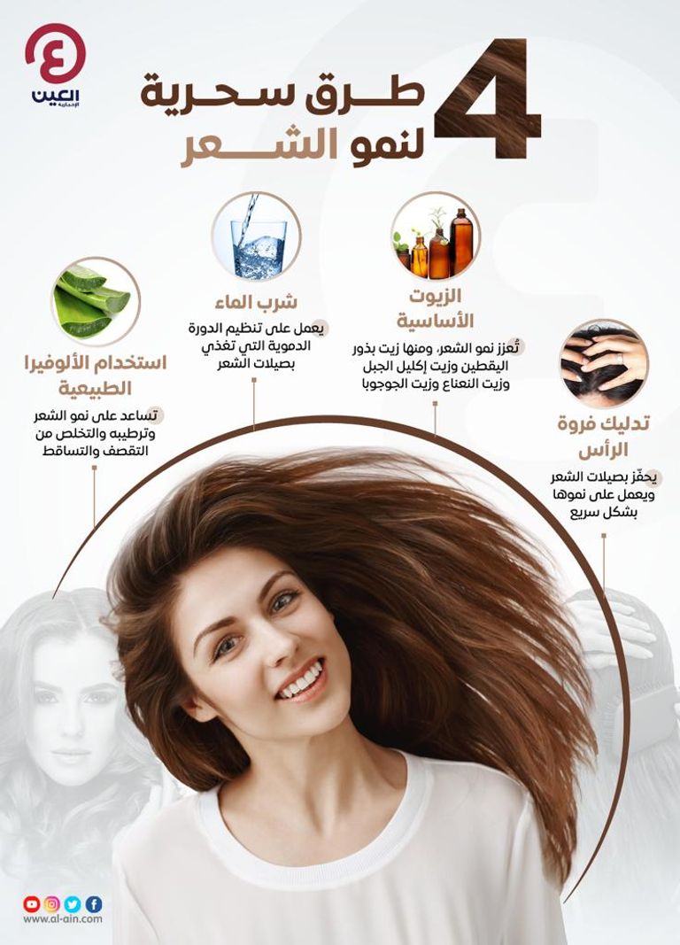 طرق سحرية لنمو الشعر