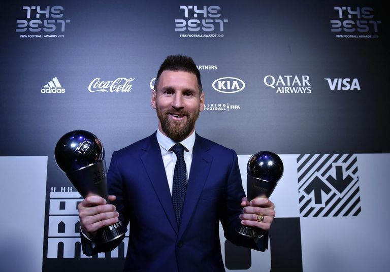 ليونيل ميسي صاحب جائزة الأفضل في 2019 جائزة الأفضل
