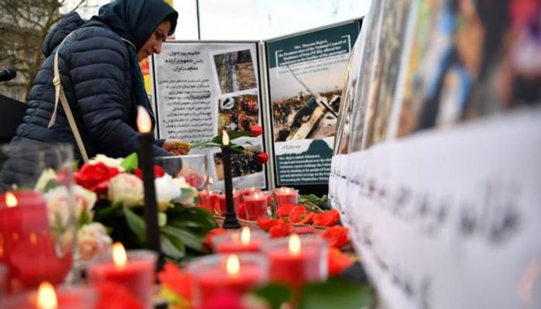جانب من تأبين ضحايا الطائرة الأوكرانية في لندن-أ.ف.ب