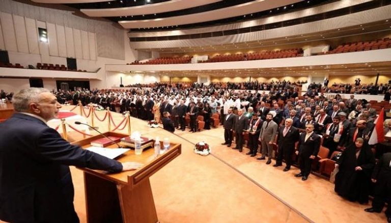 جانب من أولى جلسات البرلمان العراقي
