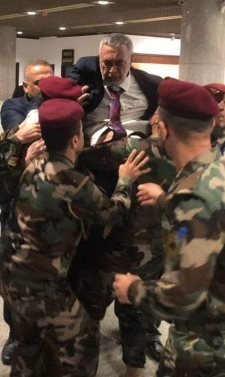 جانب من أولى جلسات البرلمان العراقي