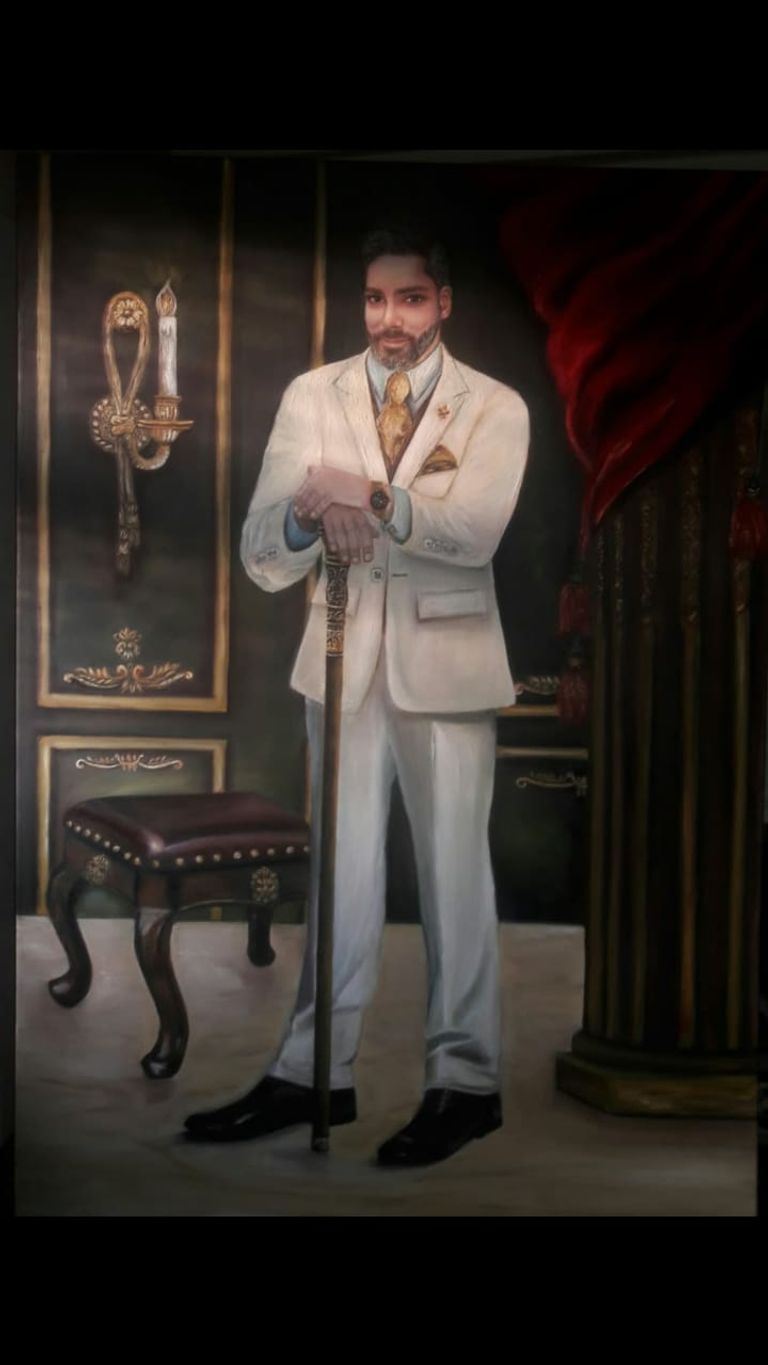 إحدى لوحات إيمان نابوش