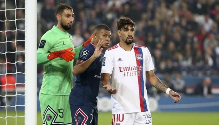 ليون ضد باريس سان جيرمان في الدوري الفرنسي