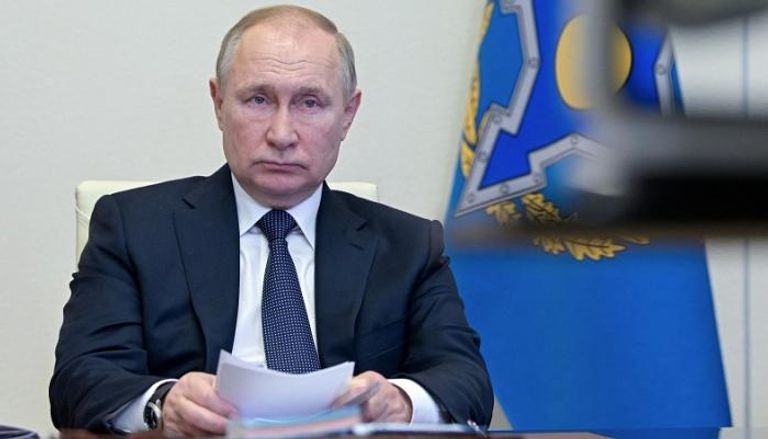 بوتين خلال كلمته في القمة الافتراضية- رويترز