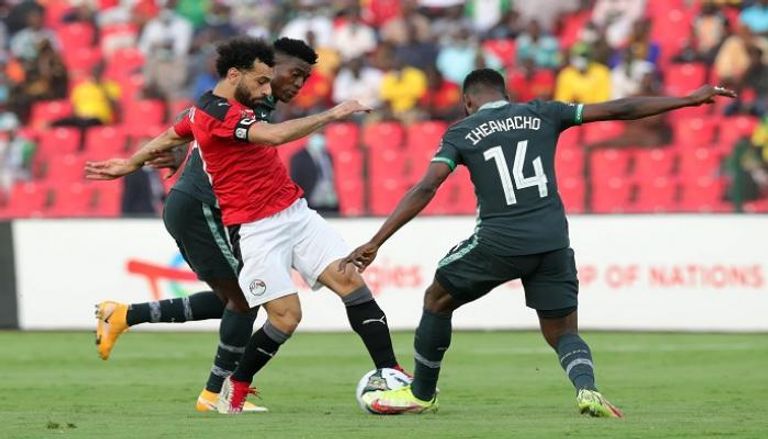 محمد صلاح في مباراة مصر ونيجيريا