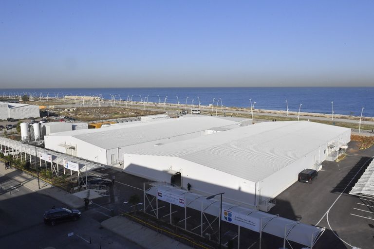 مركز الشيخ محمد بن زايد آل نهيان الإماراتي - اللبناني الاستشفائي لعلاج مرضى كورونا