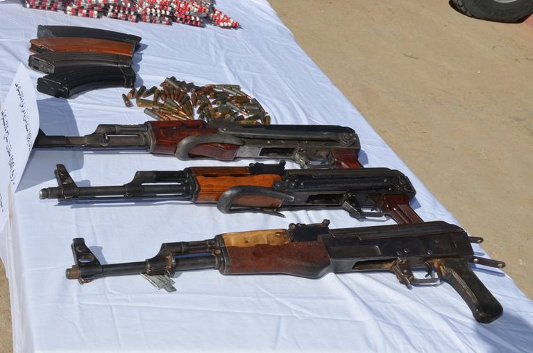 أسلحة تم ضبطها من قبل الجيش الجزائري