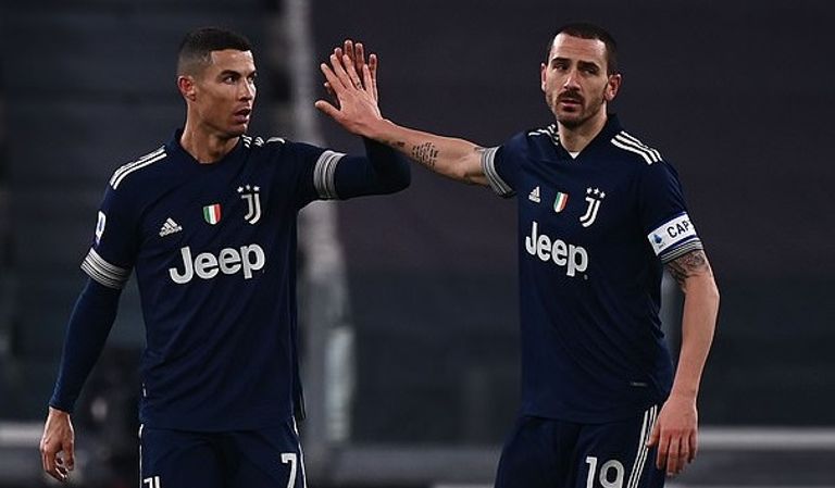 ليوناردو بونوتشي ورونالدو كريستيانو رونالدو وجورجيو كيليني