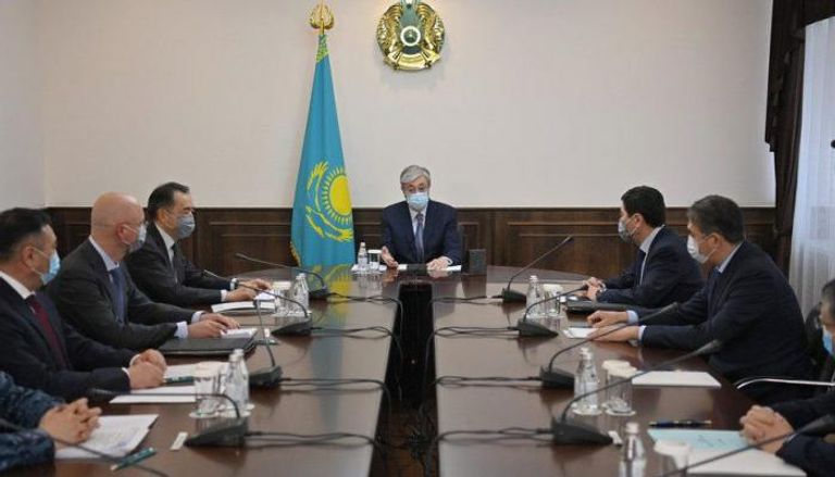 الرئيس توكاييف ترأس اجتماعا في ألماتي (تويتر)