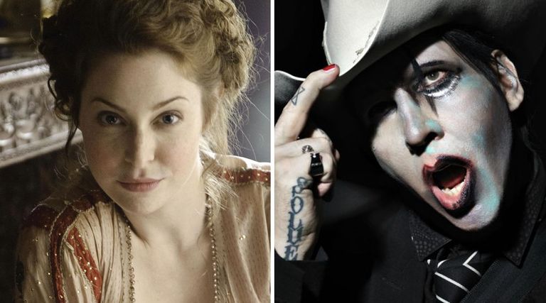 الممثلة إيفان رايتشل وود والموسيقي مارلين مانسون