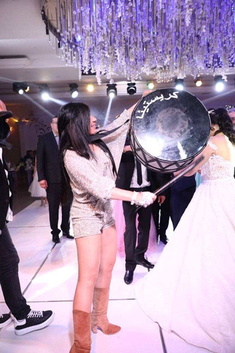 عازفة الإيقاع اللبنانية كريستينا عيد