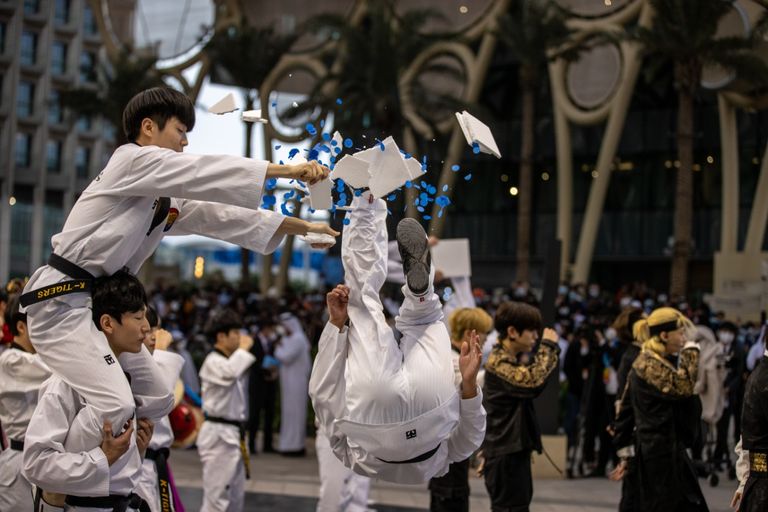 رئيس كوريا الجنوبية يحضر احتفالات بلاده باليوم الوطني في إكسبو 2020 دبي بحضور رئيسها.. كوريا الجنوبية تحتفل بيومها الوطني في إكسبو 2020 دبي