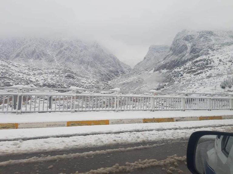 الثلوج تغطي مناطق العمادية في كردستان العراق