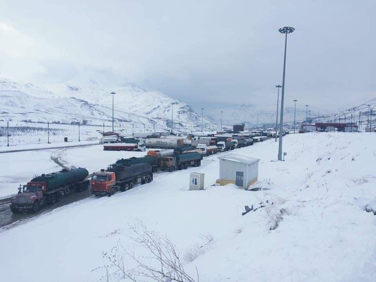 الثلوج تغطي مناطق العمادية في كردستان العراق