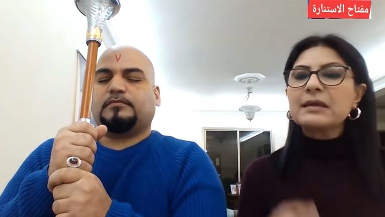 الفلكية اللبنانية كارمن شماس ومدعي النبوة اللبناني نشأت مجد