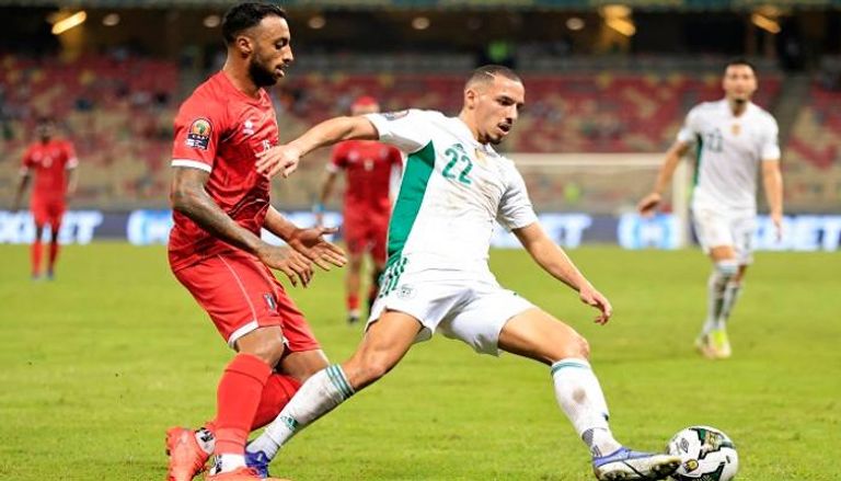 من مباراة منتخب الجزائر ضد غينيا الاستوائية