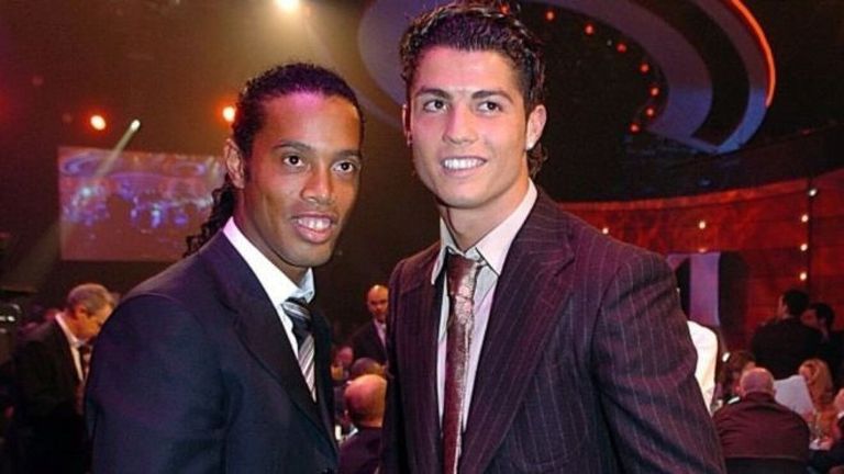 رونالدو ورونالدينيو كريستيانو رونالدو ومحمد صلاح