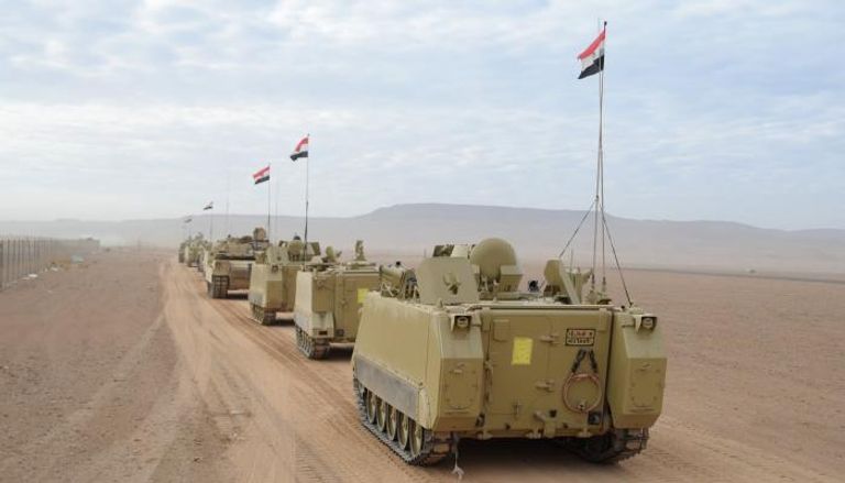 قوات مصرية مشاركة في التدريب