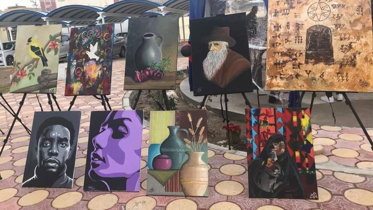 بازار خيري في جامعة الفلوجة العراقية