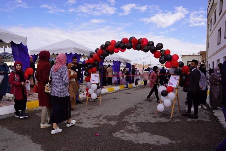 بازار خيري في جامعة الفلوجة العراقية