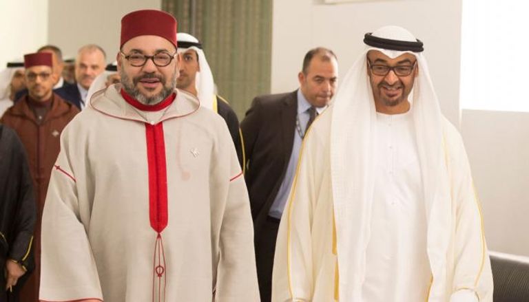 لقاء سابق بين الشيخ محمد بن زايد آل نهيان وملك المغرب