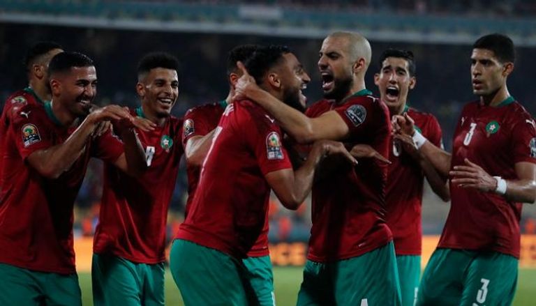 منتخب المغرب ضد الجابون في كأس الأمم الأفريقية 2021