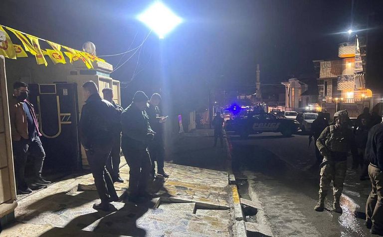 قوات الأمن بمحيط مكتب البرلماني العراقي شاخون عبدالله