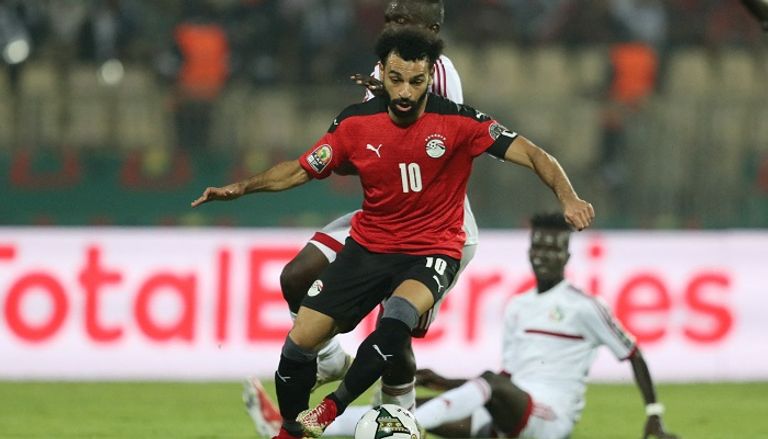 من مباراة مصر والسودان في كأس الأمم الأفريقية 2021