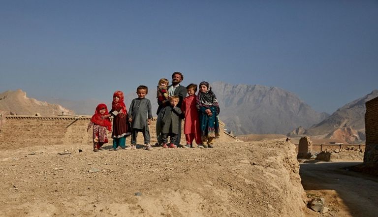 أطفال أفغان نازحون- أرشيفية