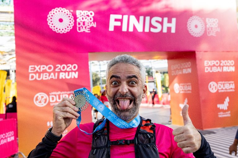 جانب من سباق الركض في إكسبو دبي