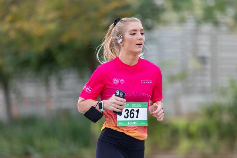 جانب من سباق الركض في إكسبو دبي