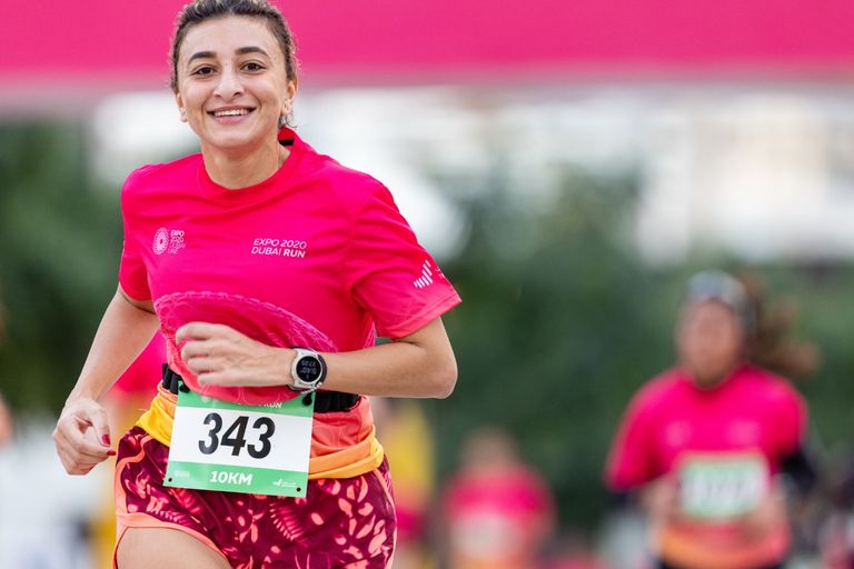 جانب من سباق الركض في إكسبو دبي