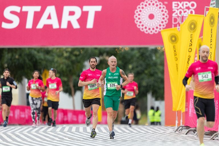جانب من سباق الركض في إكسبو دبي