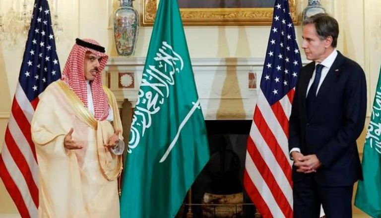 وزير الخارجية الأمريكي ونظيره السعودي خلال لقاء سابق