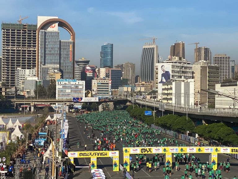 سباق الجري السنوي في إثيوبيا