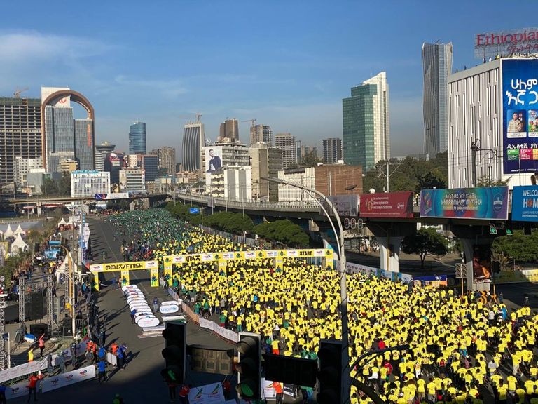 سباق الجري السنوي في إثيوبيا