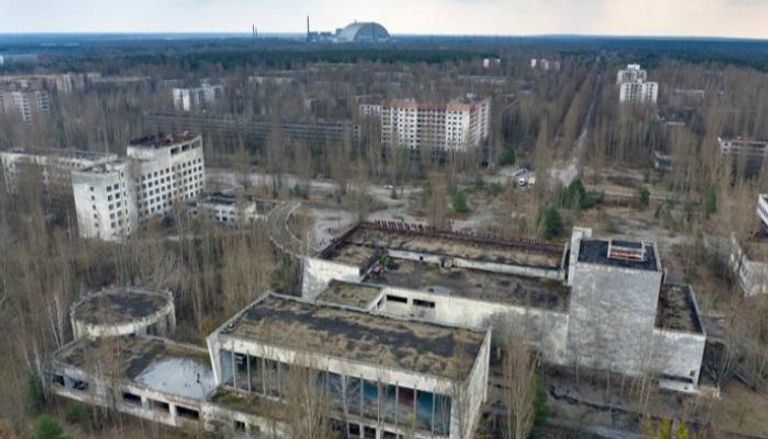 مجموعة مباني مهجورة منذ انفجار مفاعل تشير نوبل - أرشيفية