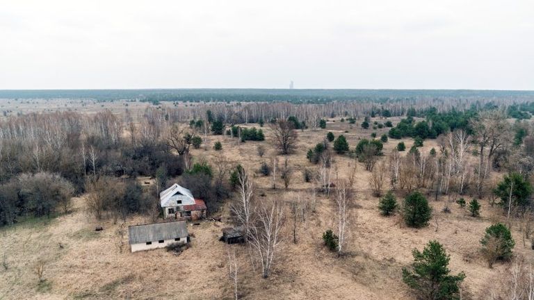 مجموعة مبانٍ مهجورة منذ انفجار مفاعل تشيرنوبل - أرشيفية