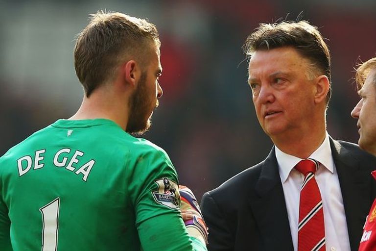 دي خيا وفان جال عثمان ديمبلي بقميص برشلونة