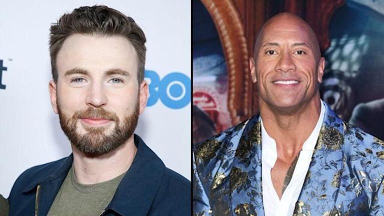 كريس إيفانز ودواين جونسون