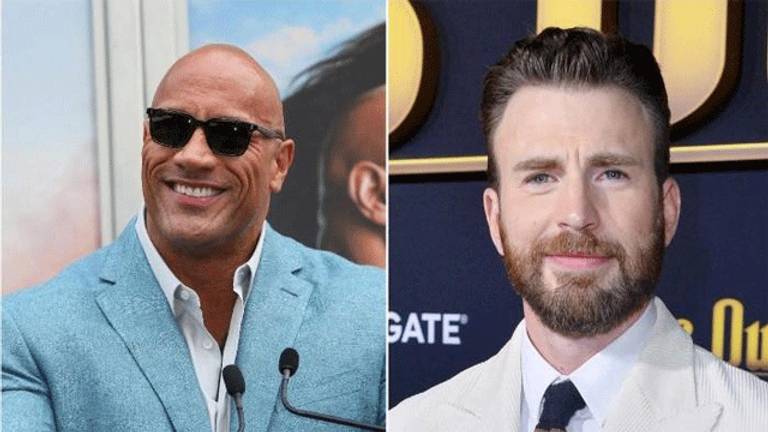 كريس إيفانز ودواين جونسون