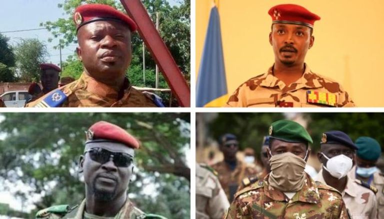 قادة عسكريون لأربع دول أفريقية