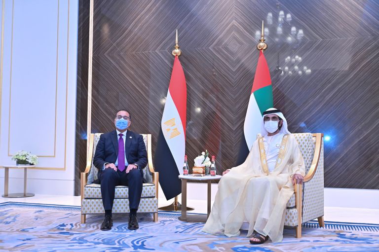 الشيخ محمد بن زايد آل نهيان والرئيس المصري - أرشيفية