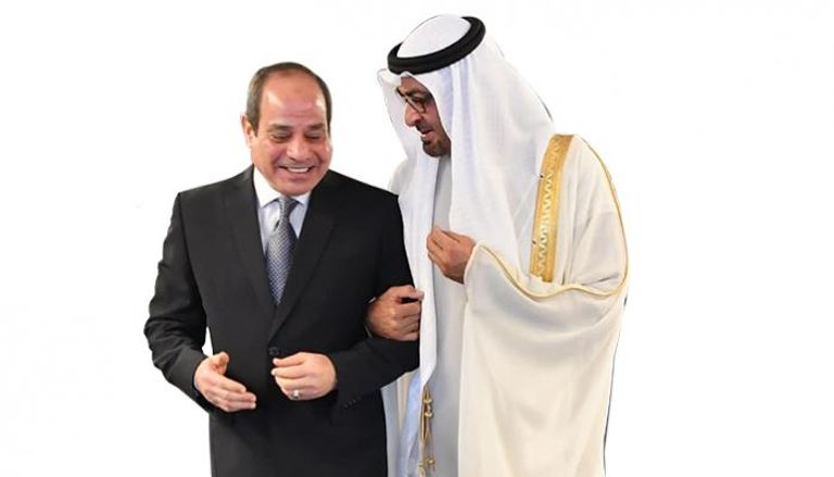 الرئيس المصري عبدالفتاح السيسي والشيخ محمد بن زايد آل نهيان