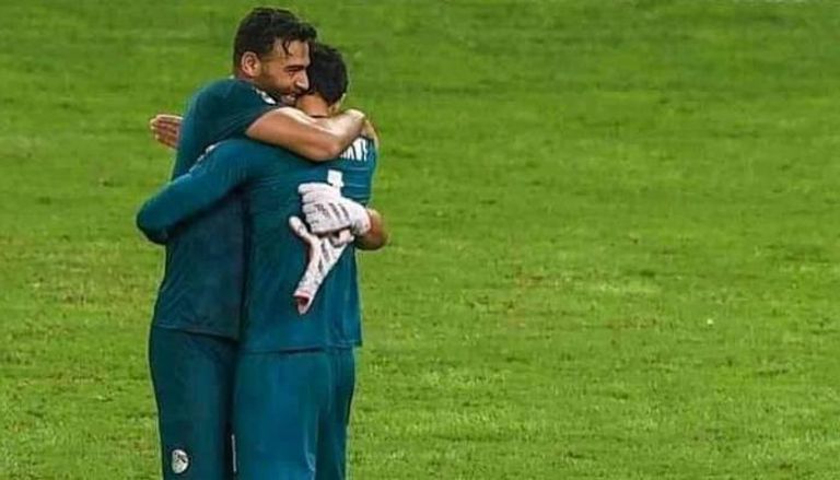 محمد الشناوي ومحمد أبوجبل بعد مباراة مصر وكوت ديفوار