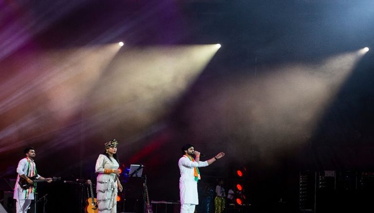 حفل شويتا سوبرام وفرقة مونستر روك في إكسبو 2020 دبي