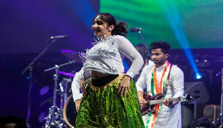 حفل شويتا سوبرام وفرقة مونستر روك في إكسبو 2020 دبي