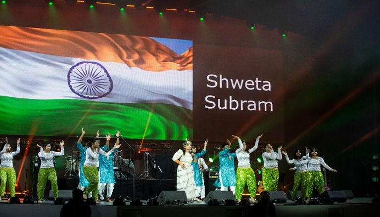 حفل شويتا سوبرام وفرقة مونستر روك في إكسبو 2020 دبي